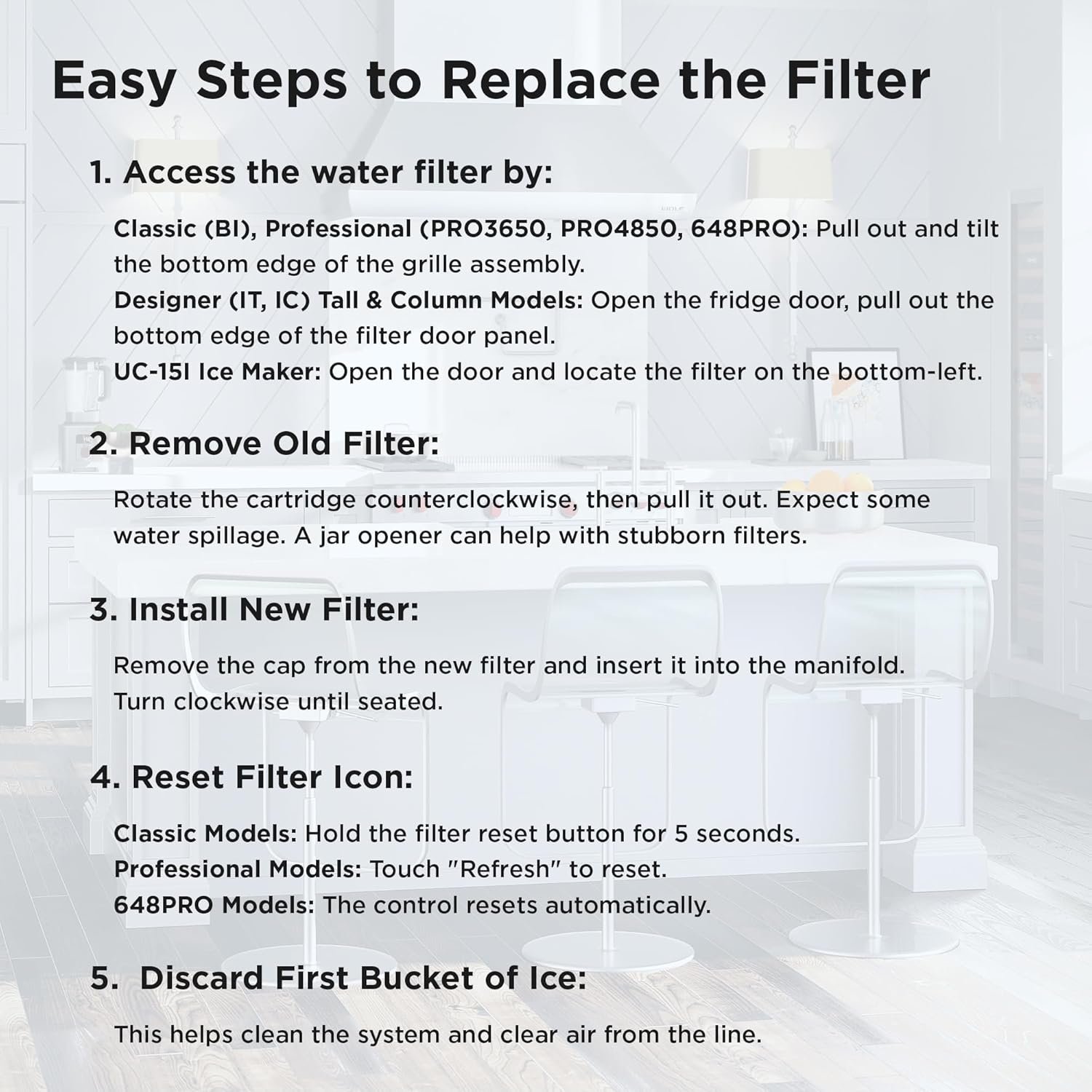 Sub-Zero 4204490 Refrigerator Water Filter Replacement Cartridge 2 Pack - Image 3