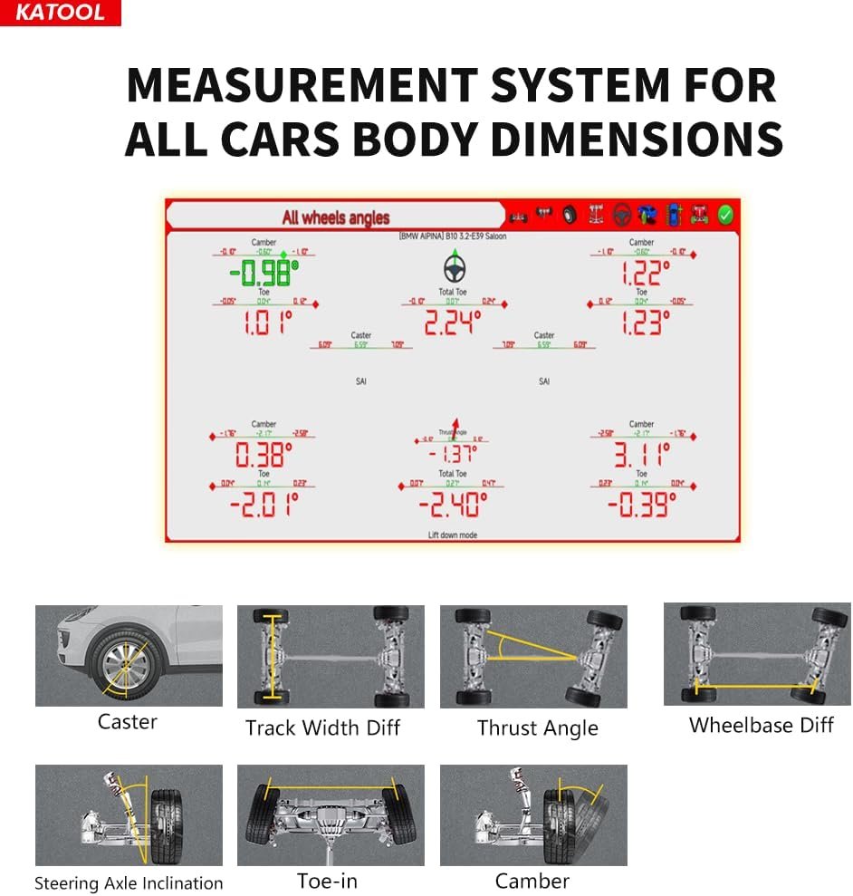 KT-AV9 Android System 3D Wheel Alignment Machine Wheel Aligner Automotive Tire Alignment Tool - Image 3