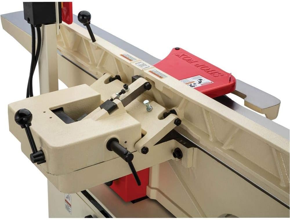 Shop Fox W1858 8" x 72" Dovetail Jointer with Helical Cutterhead & Mobile Base - Image 8