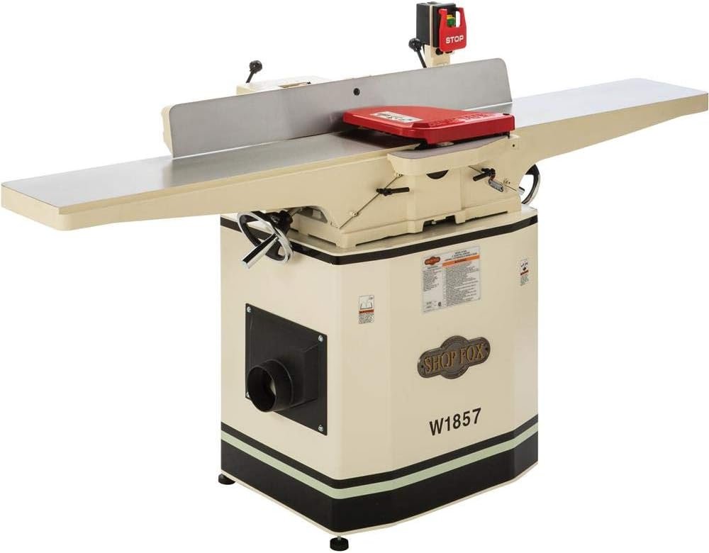 Shop Fox W1857 8" Dovetail Jointer with Mobile Base - Image 2