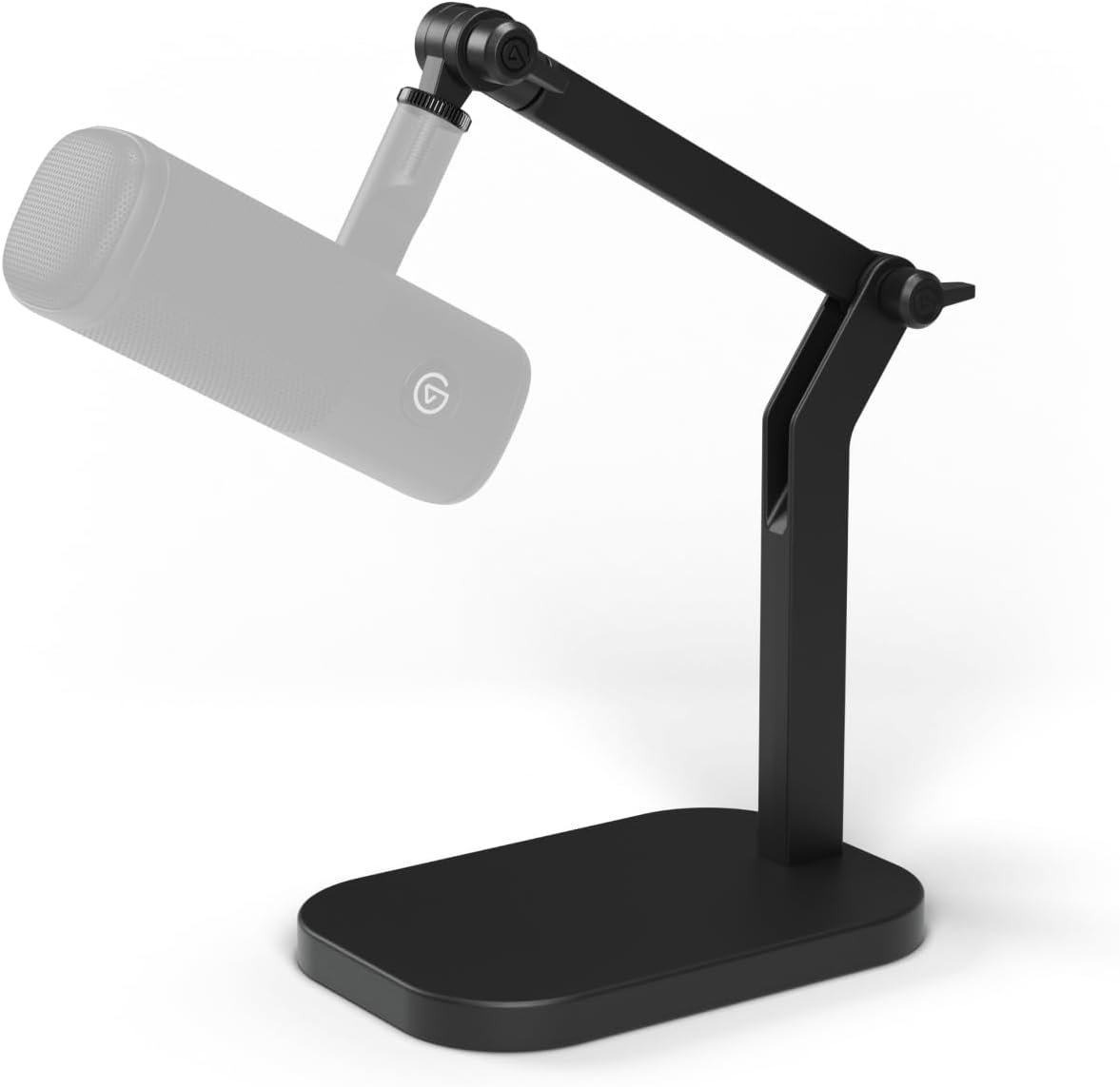 Elgato Wave Desk Stand - Adjustable Mounting Arm for Microphones, Works, HyperX, Rode, Fifine, Shure and More Mics, Compatible 1/4, 3/8 & 5/8 Thread, for Recording/Podcasting/Streaming, Black