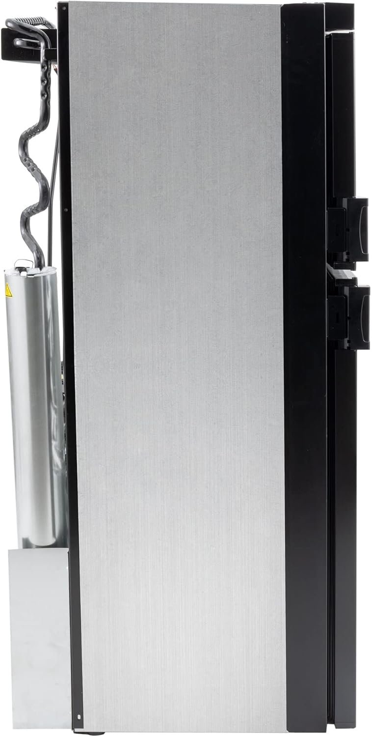 RecPro RV Refrigerator 6.3 Cubic Feet Gas and Electric | Black or Stainless Finish | 110V / 12V / Propane Gas | (Stainless Finish) - Image 8