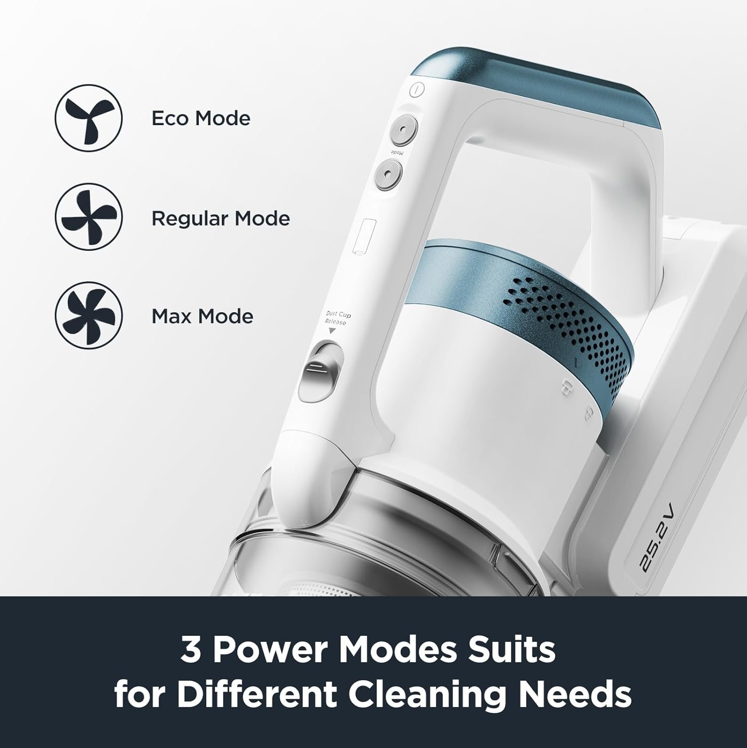 Eureka RapidClean Pro NEC280TL Cordless Stick Vacuum Cleaner – Lightweight 5.3 lbs, 40-Min Runtime, LED Headlights, 3 Power Modes, Ideal for Pet Hair, Hard Floors & Carpets - Image 7