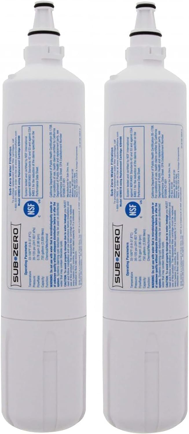 Sub-Zero 4204490 Refrigerator Water Filter Replacement Cartridge 2 Pack