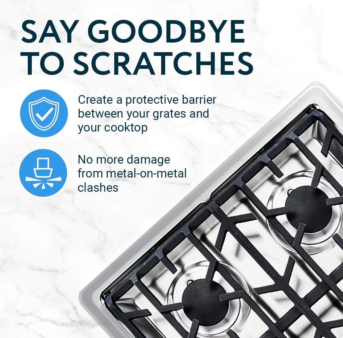 IMPRESA 20-Pack Rubber Feet for Stove Grates - Compatible with Viking Range Models DVGSU101 & VGRT560-6GQ - Black Heat-Resistant Material - Image 4