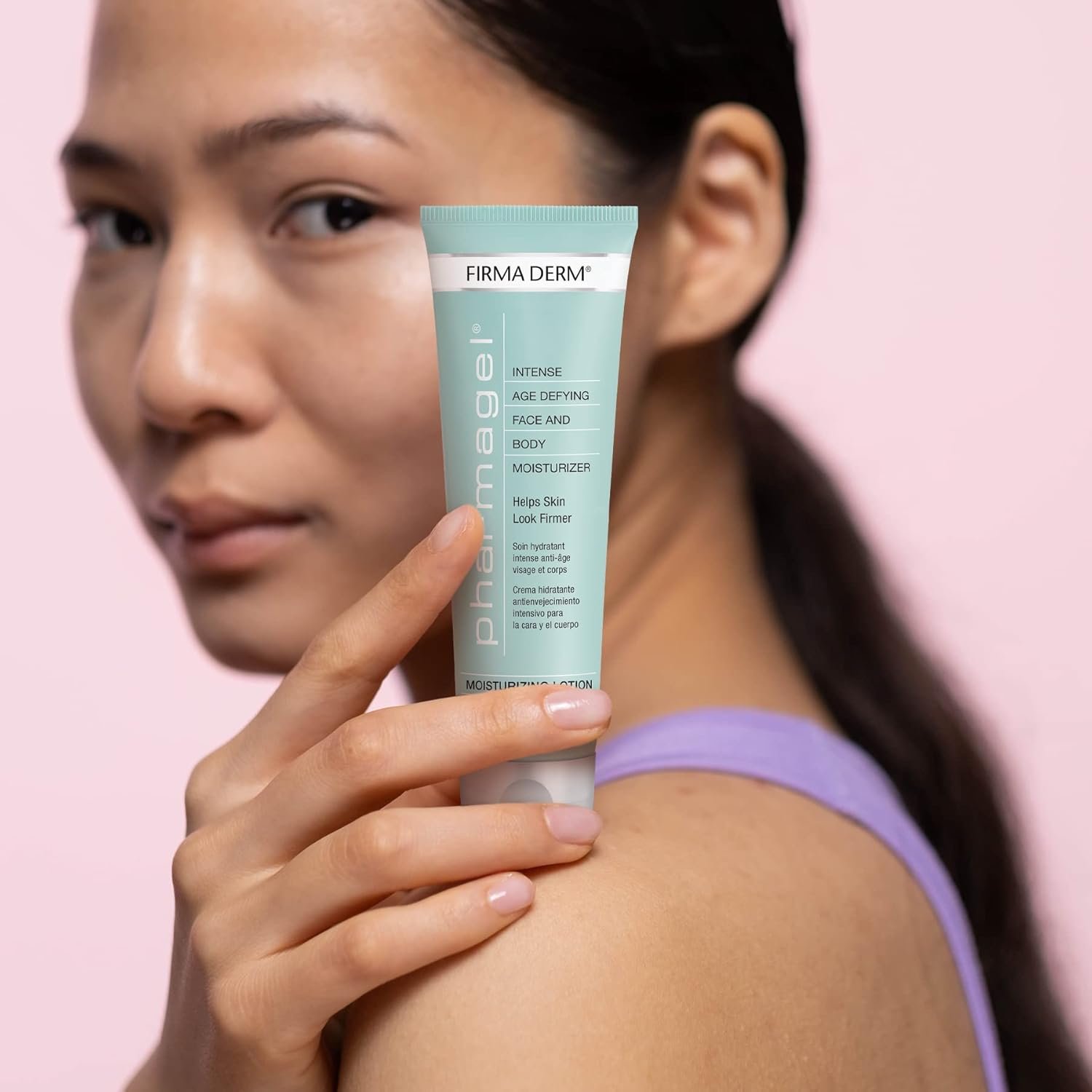 Pharmagel Firma Derm Anti‑Aging Lotion – Daily Vitamin A+C+E Moisturizer for Firmer, Younger-Looking Skin – Botanical Firming & Hydrating Body & Face Cream – 8.5 fl oz - Image 3