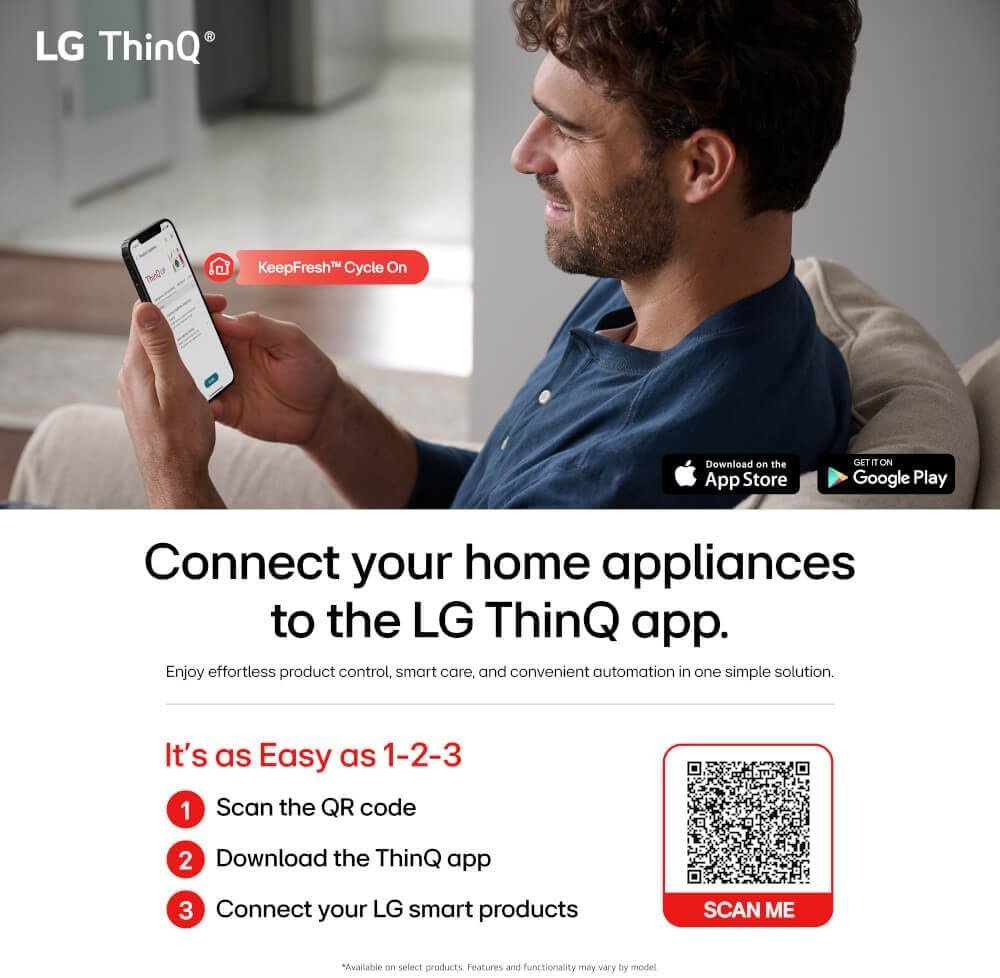 LG 29 cu. ft. Smart MyColor InstaView Standard-Depth MAX 4-Door French Door Refrigerator in Stainless Steel LF29S8365S - Image 3