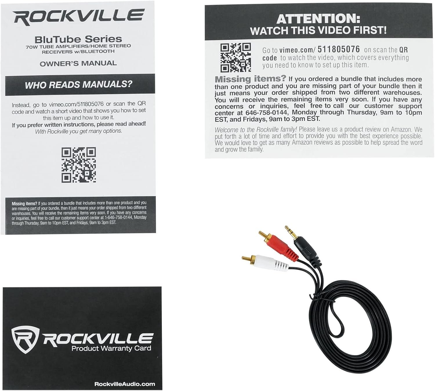 Rockville BluTube 70W Tube Amplifier Stereo Receiver, Bluetooth, EDR, Compact Design, Warm Sound, for Home Audio Enthusiasts - Image 9