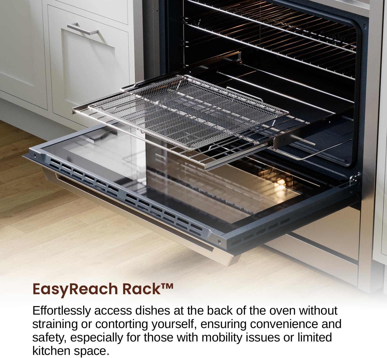 Rangaire RRE361TS 36" Electric Range Oven with Timer - Stainless Steel, Infrared Stove Burners, True Convection, Easy Reach Racks - Image 7