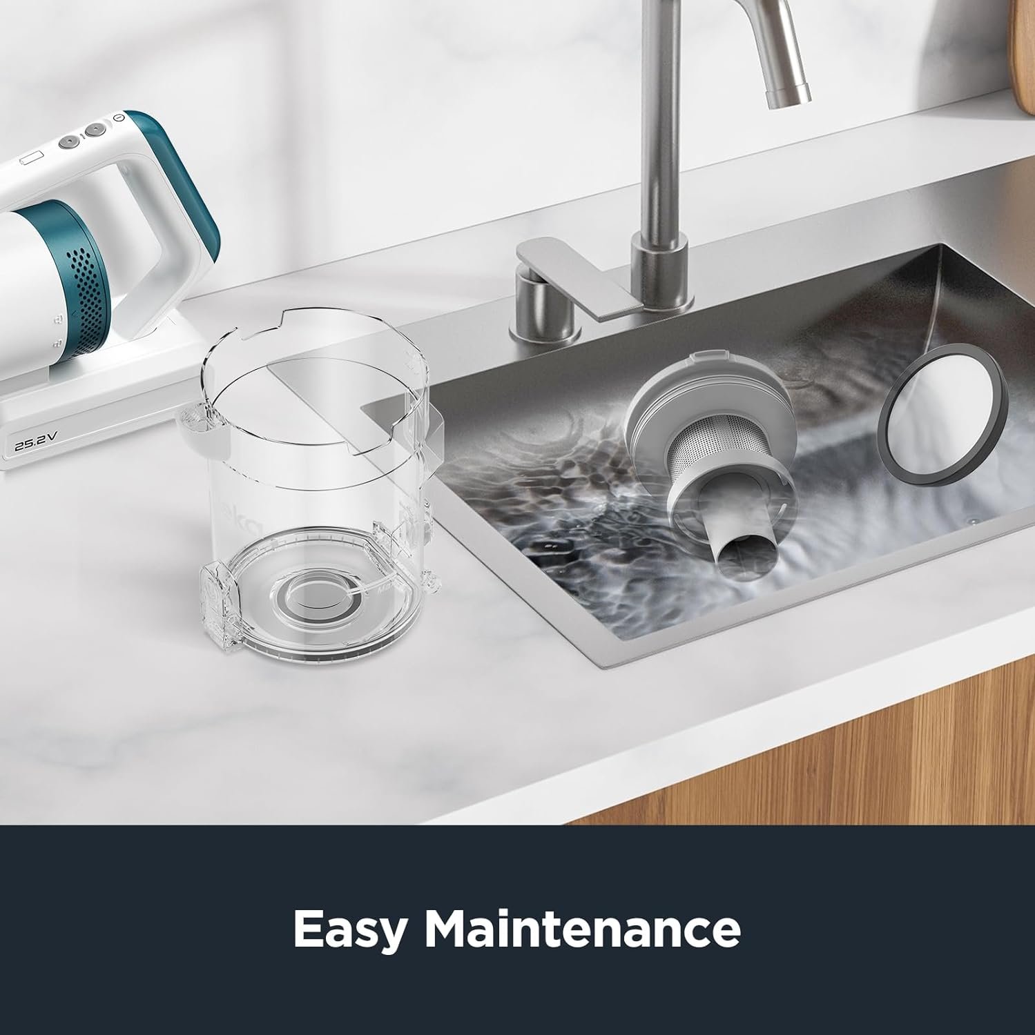 Eureka RapidClean Pro NEC280TL Cordless Stick Vacuum Cleaner – Lightweight 5.3 lbs, 40-Min Runtime, LED Headlights, 3 Power Modes, Ideal for Pet Hair, Hard Floors & Carpets - Image 8