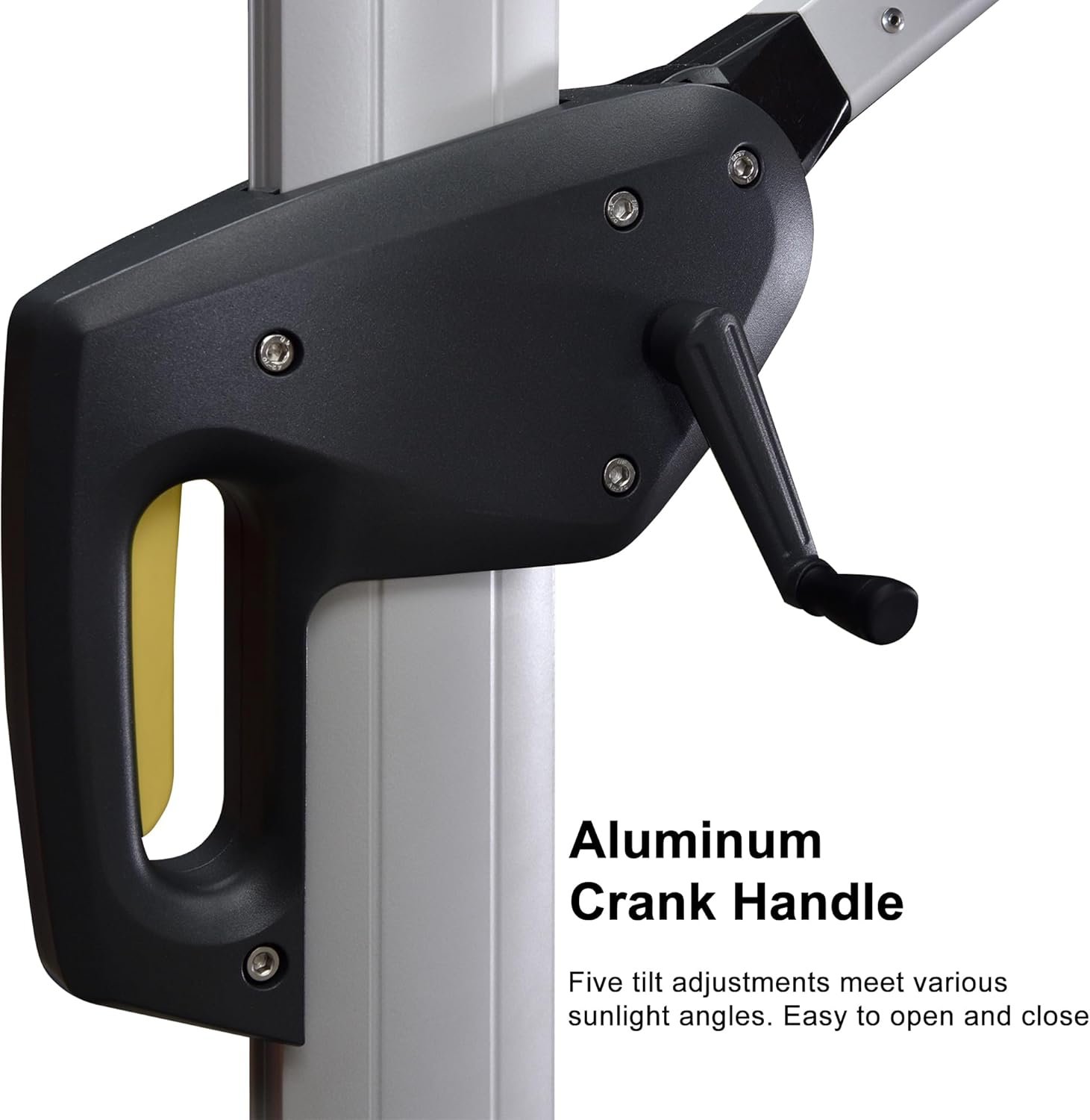 PURPLE LEAF 10' X 13' Patio Umbrella Outdoor Rectangle Umbrella Large Cantilever Umbrella Windproof Offset Heavy Duty Sun for Garden Deck Pool Patio, Beige - Image 7