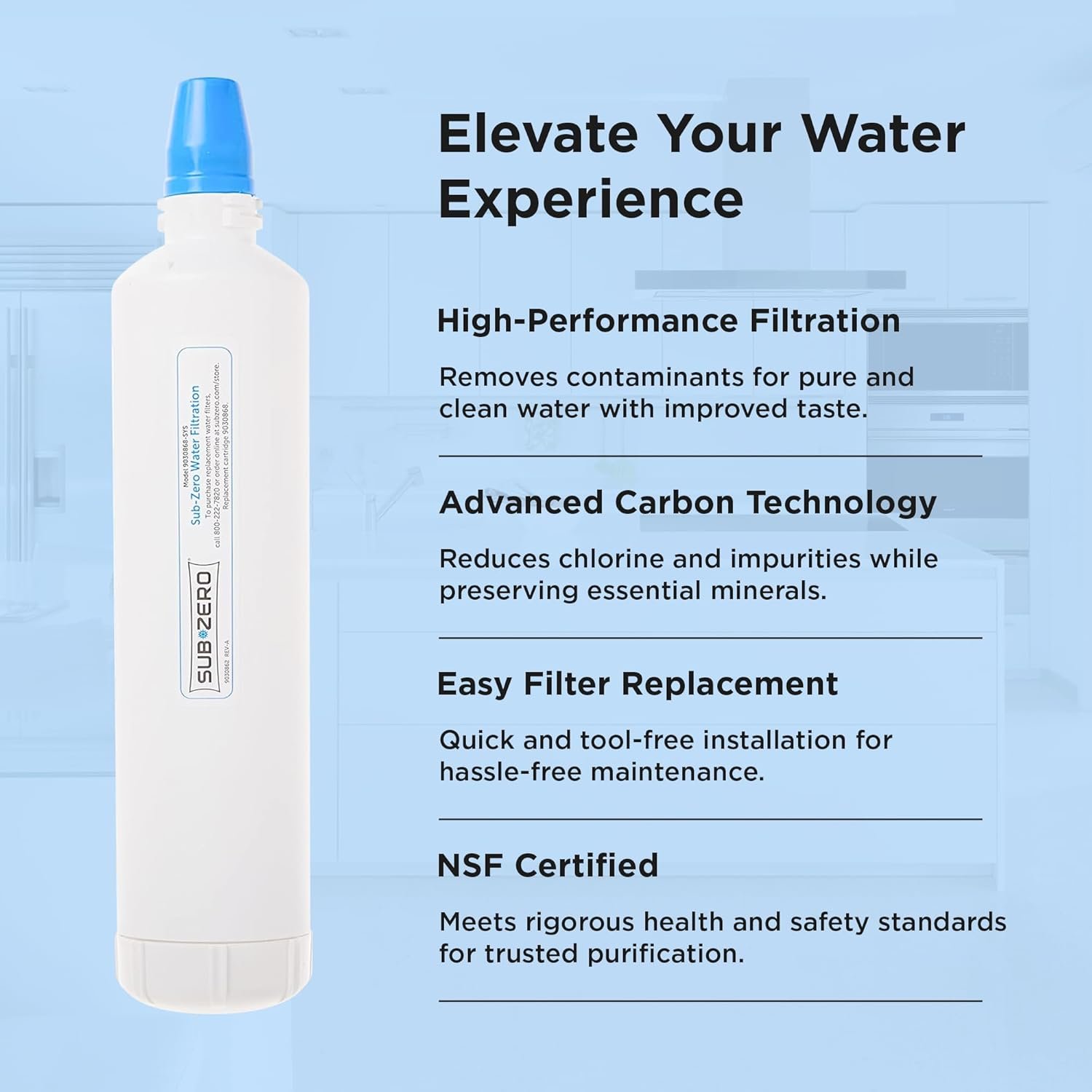 Sub-Zero 4204490 Refrigerator Water Filter Replacement Cartridge 2 Pack - Image 4