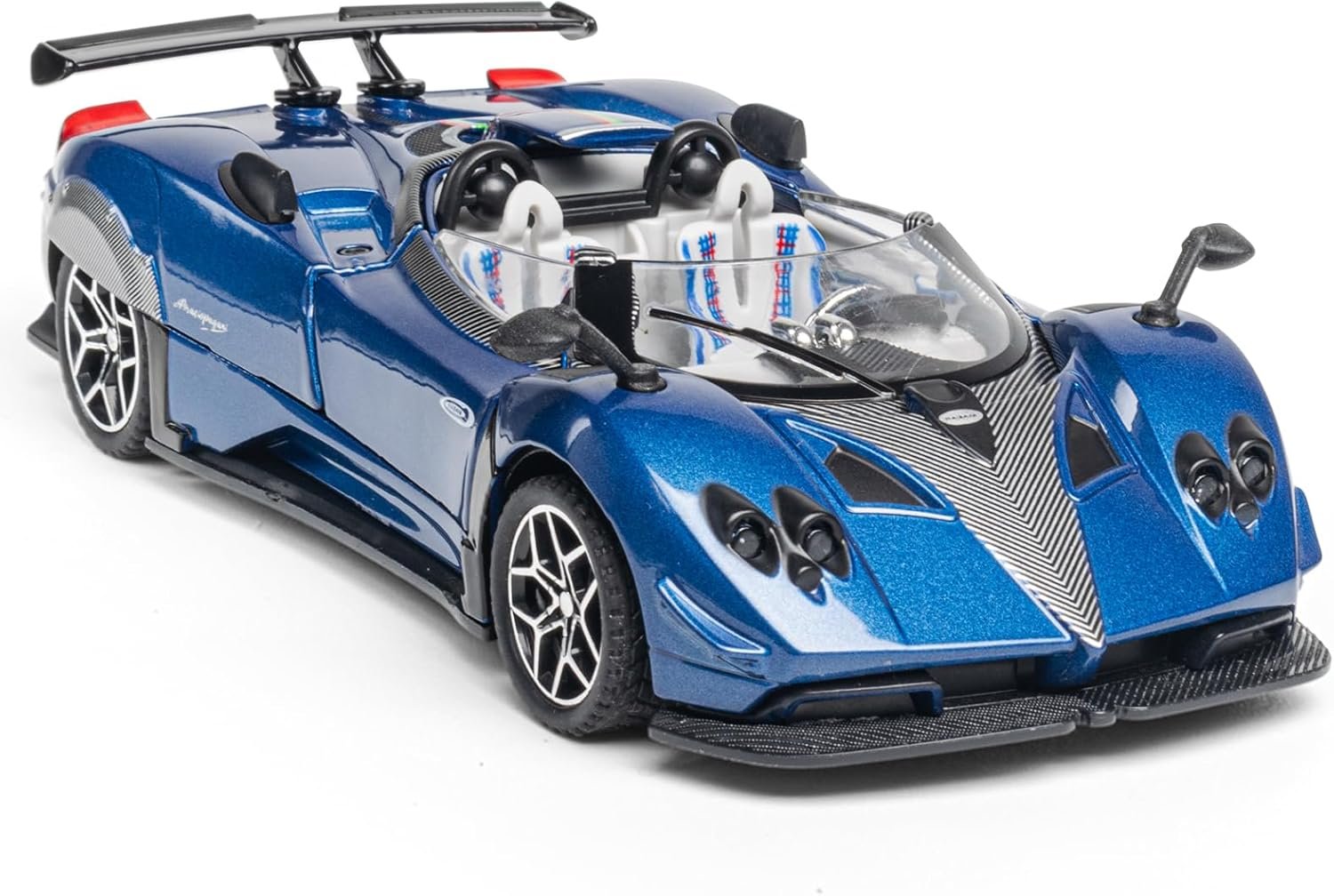 1/32 Scale Pagani Zonda HP Diecast Toy Cars - Pull Back Car Models with Light & Sound, Birthday Gifts for Boys, Perfect Vehicle Presents for Kids & Boyfriends on Christmas (Blue)