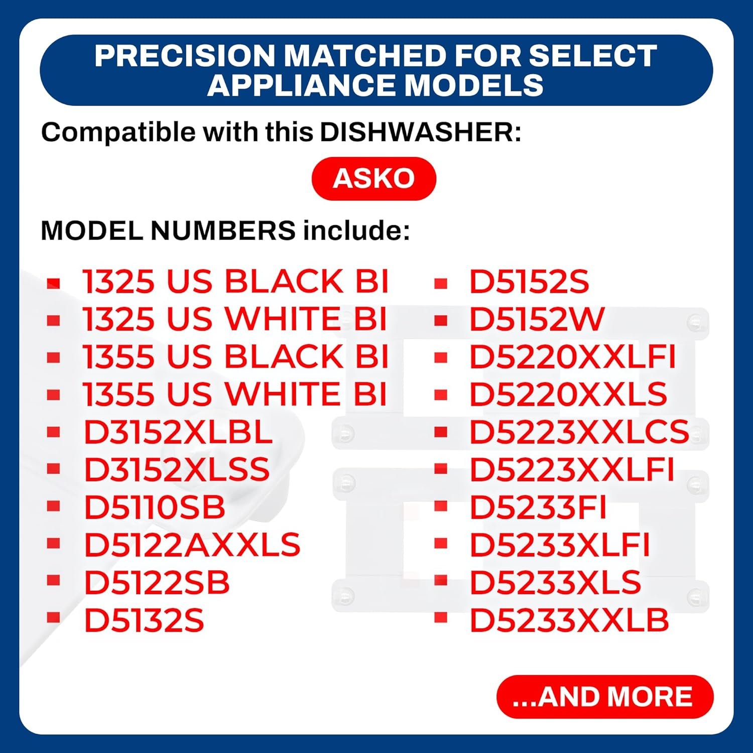 Whole Parts Dishwasher Guide Rail Ball Holder/Spacer Kit (2 PCs) Part# 428814 (8801349-77) - Replacement and Compatible with Some ASKO Dishwashers - Image 4