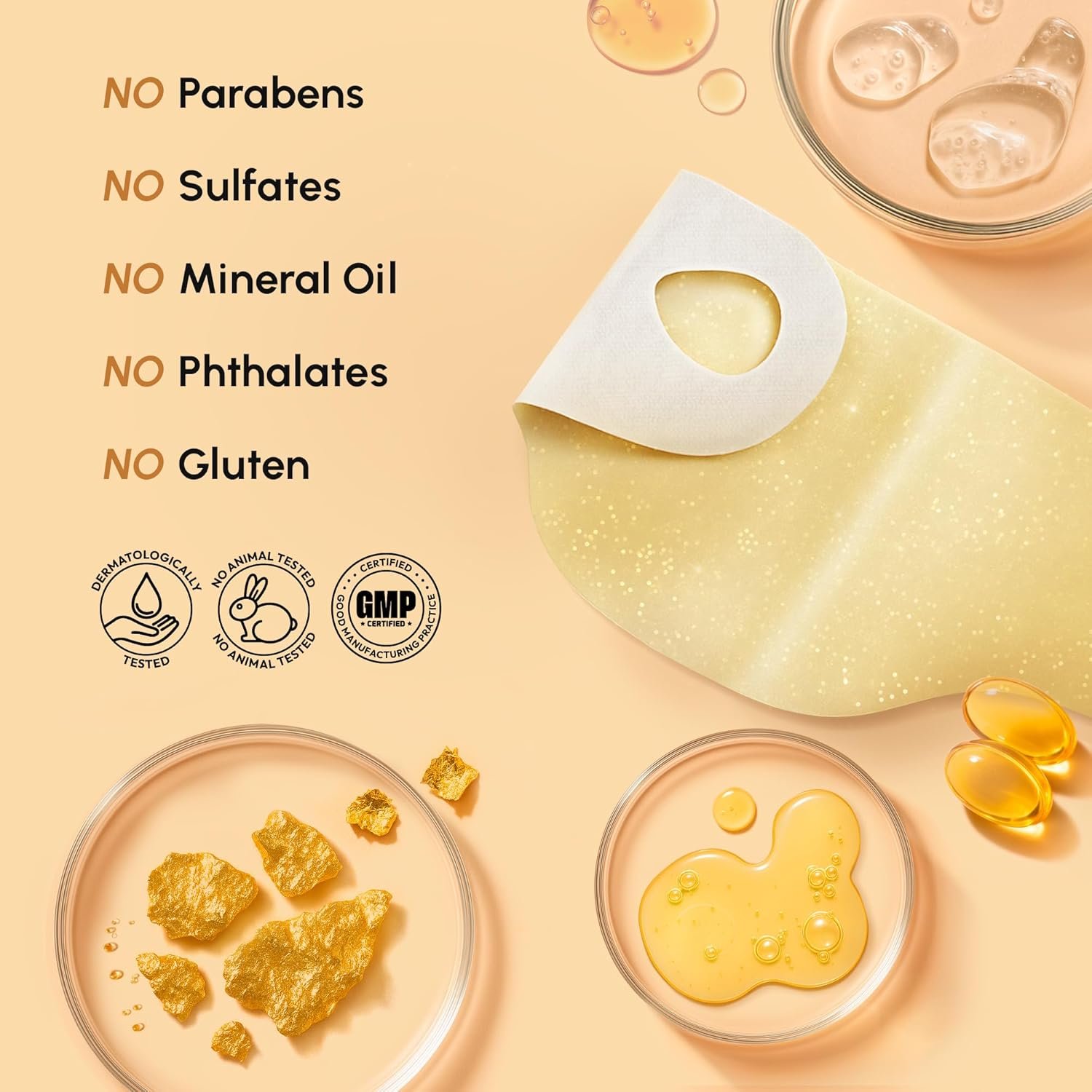 MAREE V Line Lifting Mask with 24K Gold – Deep Collagen Face Mask for Women – Jawline Shaper Mask with Retinol & Hyaluronic Acid – Neck Tightening & Firming - Double Chin Strap for Face Lift - Image 8