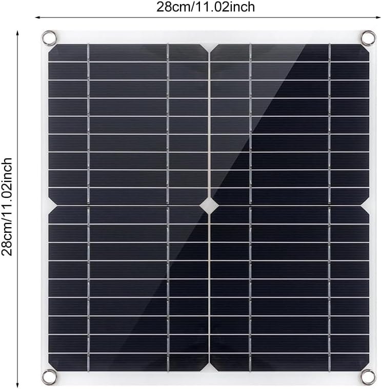 200W Solar Panel Kit 12V Dual 5V USB Outputs Solar Panel Controller Combo,with 100A Solar Charge Controller for Boat Motorcycle Home Outdoor Lights RV Outdoor Camera Generators (Black) - Image 6