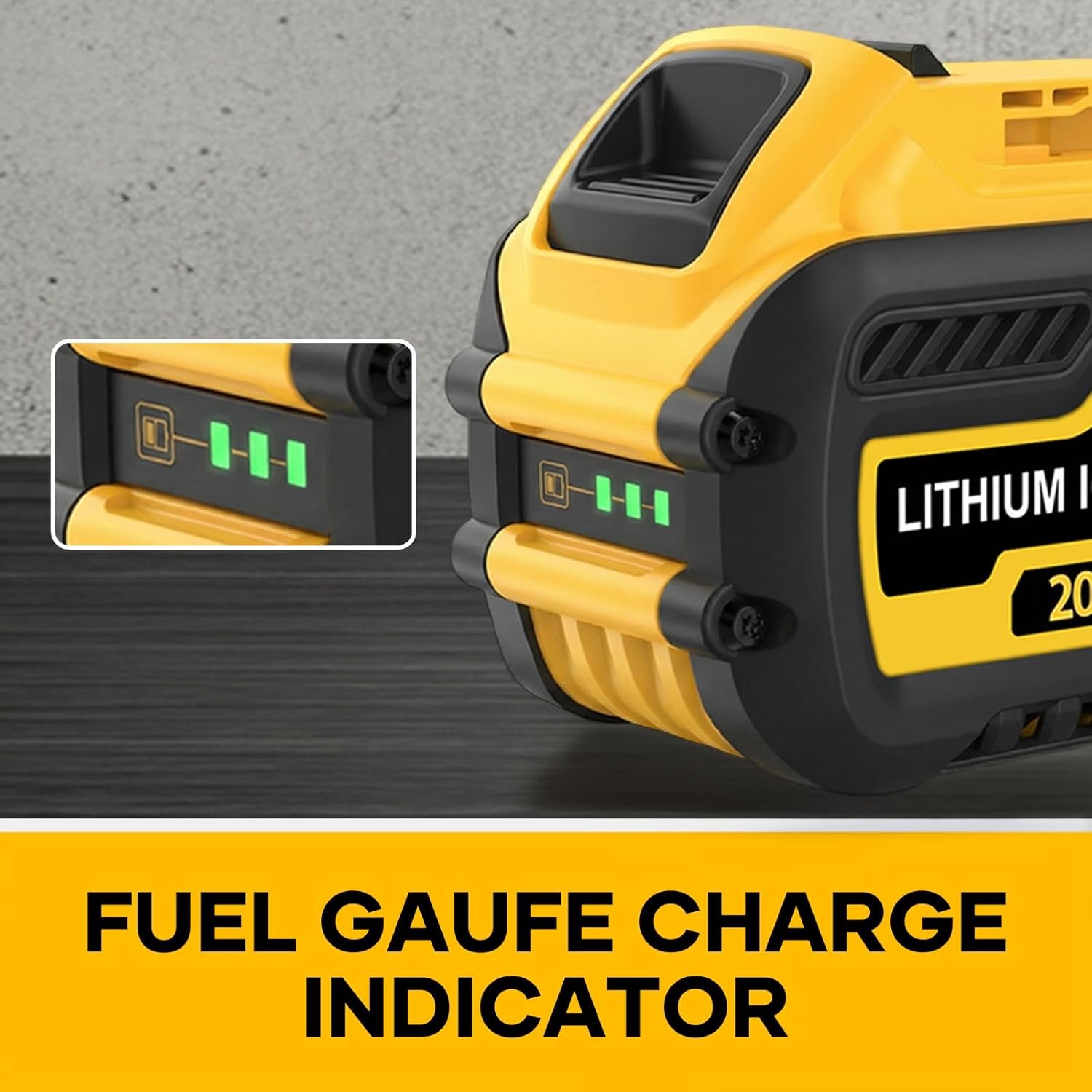 2 Packs 12Ah 60V Lithium Ion Battery Replacement Compatible with Dewalt 60V Battery DCB612, DCB609, DCB606, High Capacity 60 Volt Battery Compatible with Dewalt 20V/60V Tools, LED Indicator - Image 6