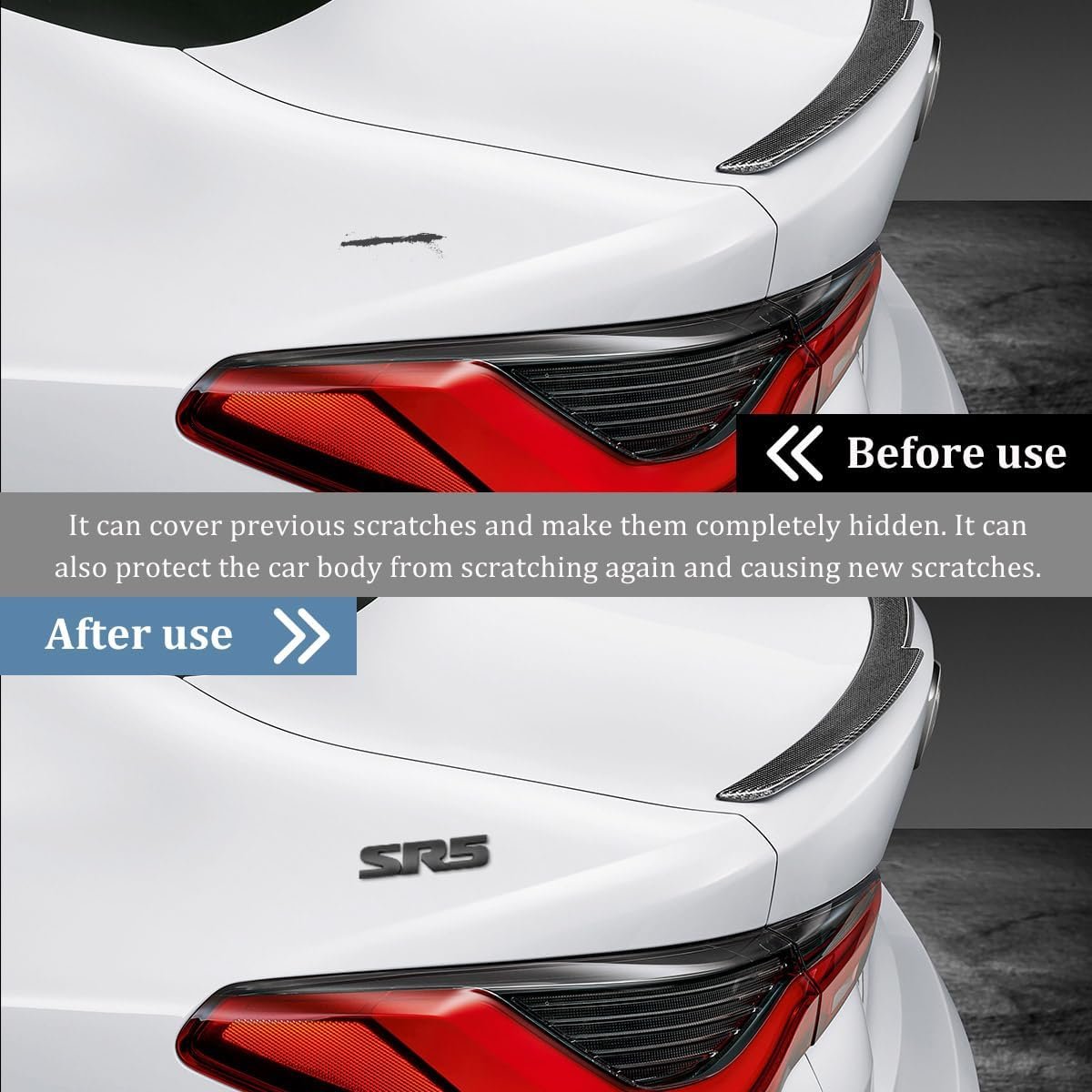 3D SR5 Metal Emblem, Classic Decorative SR5 Nameplate Logo Side Rear Tailgate Badge, Car Fender Trunk Letters Emblem Sticker Decal Compatible with 4Runner Tacoma (Black, 1 PCS) - Image 5